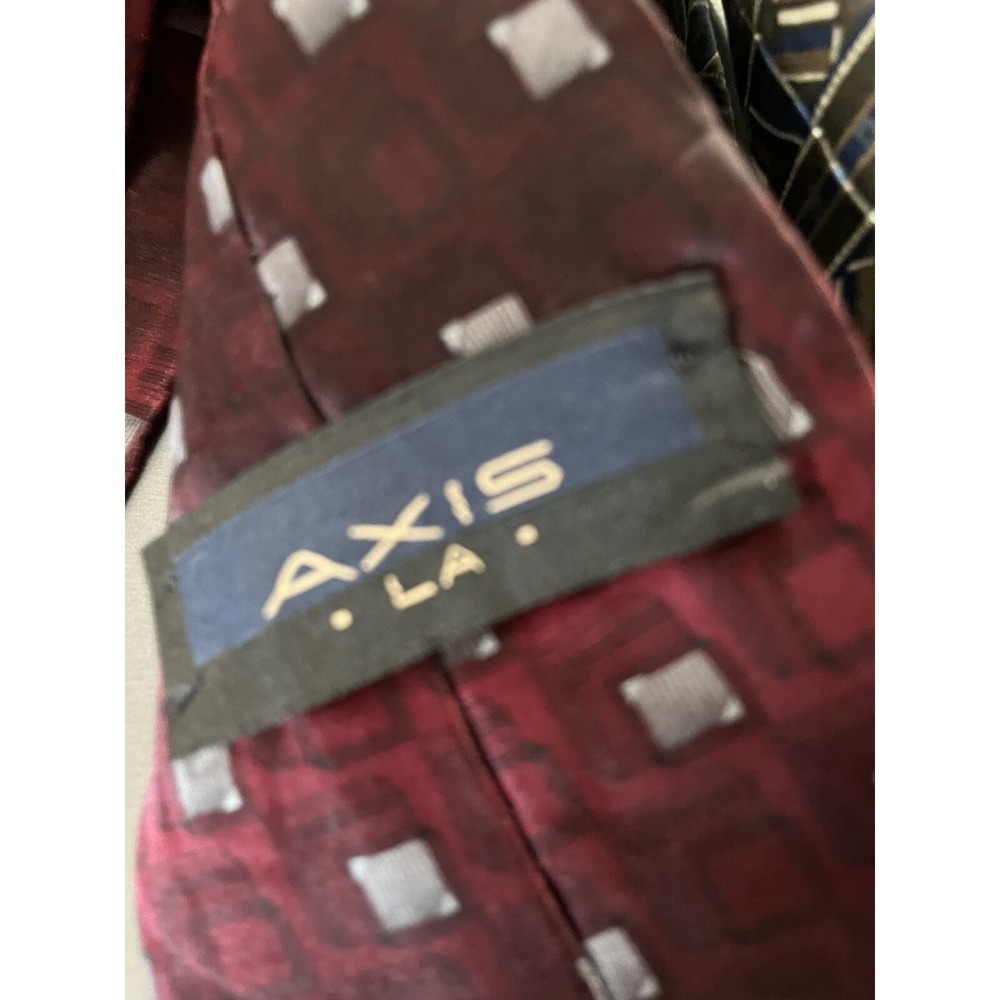 Lot of 5 Silk Men's Neck Ties Classic Business Dress Neckties Assorted Patterns - Picture 11 of 11